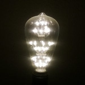 picture of a intricate led light bulb