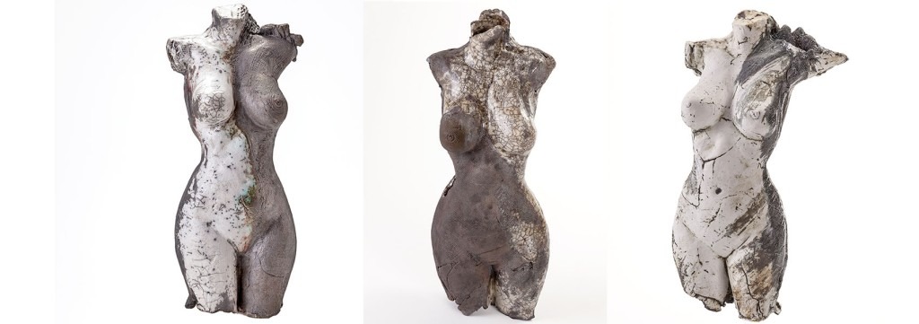 Serie Fragments by Agueda Zabisky - Fragmented female bodies modeled in ceramics