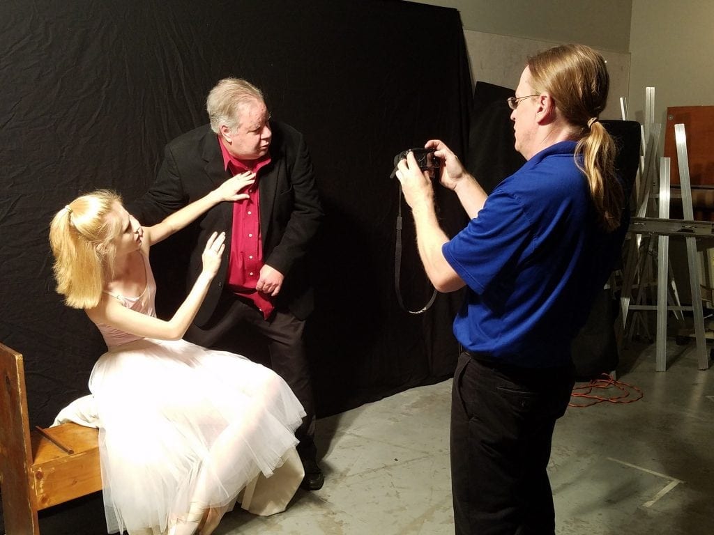 Here, you see Kevin Grass photographing the models for his Not #MeToo project