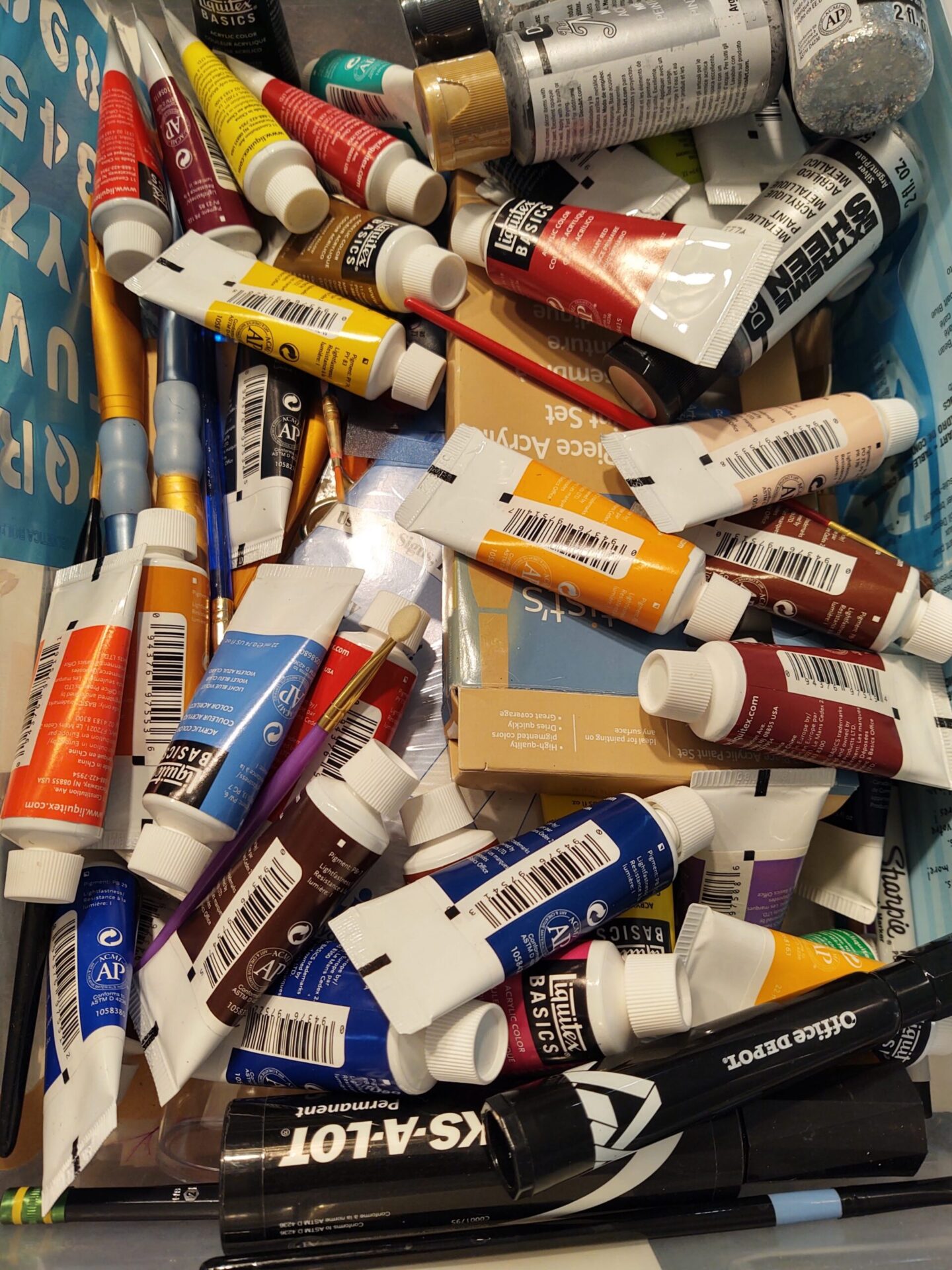 Acrylic, Watercolor and Gouache Tubes